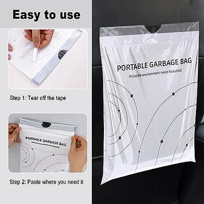 Disposable Trash Bags for Cars, Vomit Bags Pack of 40, Portable Drawstring,  Paste Dual-Use Self Adhesive Cleaning Bags, Easy Stick on and Hanging, for  Cars Kitchens Bedrooms Travel Office (White) - Yahoo