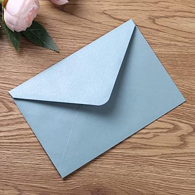 50 Pack Light Blue 5x7 Envelopes for Invitations, A7 Size for