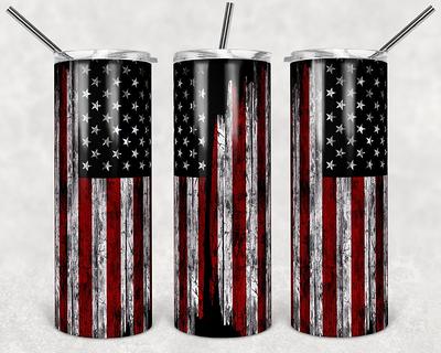 Distressed American Flag Tumbler Mens Tumbler Tumblers for Man 