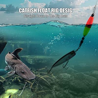 Dr.Fish 5 Pack Catfish Float Rigs Fishing Popping Cork Float Santee Cooper  Rig Fishing Bobbers