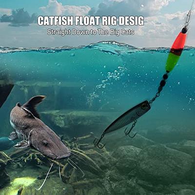 Dr.Fish 5 Pack Catfish Float Rigs Fishing Popping Cork Float Santee Cooper Rig  Fishing Bobbers