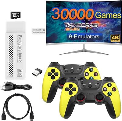 Retro Game Console Stick, 64G Nostalgia Game Stick with 20000+ Video Games,  9 Emulator Console Plug and Play for TV, Retro Play Compatible with