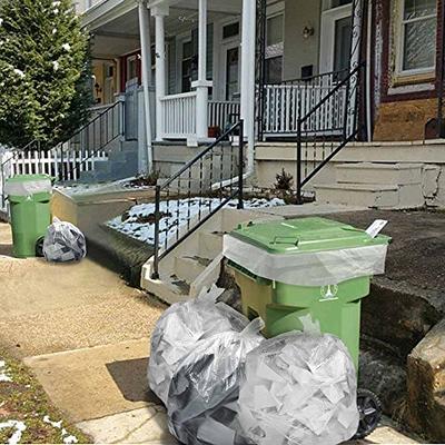 Pekky 30 Gallon Clear Large Trash Bags (Lawn and Leaf), 70 Counts