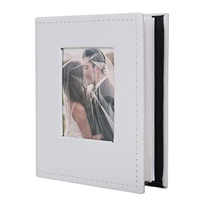 1 RECUTMS Photo Album 4x6 600 Photos Black Pages Large Capacity Leather  Cover Memo Album Wedding Family Photo Albums Holds 600 Hor