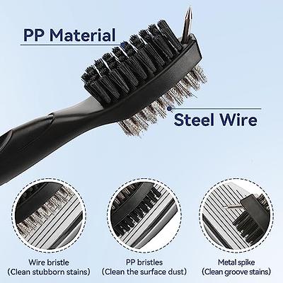 Golf Club Brush Double Sided Dust Cleaning Groove Cleaner with