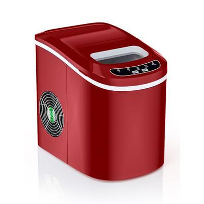 Costway Portable Ice Maker Machine Countertop 26Lbs/24H LCD Display w/Ice Scoop Red