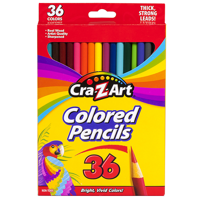 Cra-Z-Art Real Wood Pre-sharpened Strong Colored Pencils - 12 Count $0.75