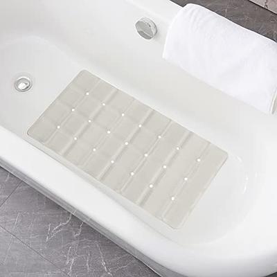 Yimobra Original Bathtub Mat Non Slip, Bath Mats for Tub, Shower Mat with  Drain Holes Suction Cups, Machine Washable, BPA, Latex,Phthalate Free, 34.5