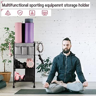  Butizone Yoga Mat Storage Rack, Home Gym Rack, Workout