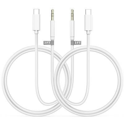 USB C to 3.5mm Audio Aux Jack Cable,3FT USB Type C Adapter to 3.5mm  Headphone Stereo Cord Car for iPhone 15,iPad Pro,Samsung Galaxy A14 5G S23  S22 S21