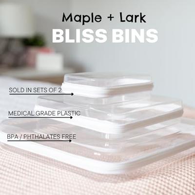 M + L Bliss Bins, Maple and Lark, Zippered Hard Pouch, Bliss Bin