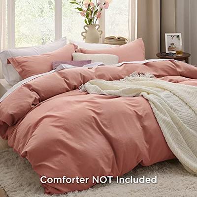 Bedsure White Duvet Cover King Size - Washed Duvet Cover Soft King Duvet Cover Set 3 Pieces with Zipper Closure 1 Duvet Cover 104x90 Inches and 2