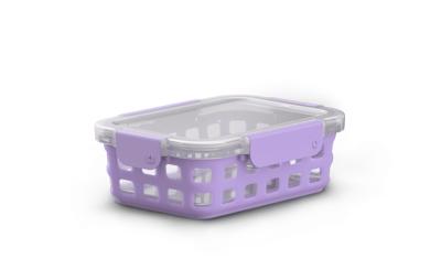 Ello Glass 3.4 Cup 27 Ounce Lilac Food Storage and Meal Preparation  Container 