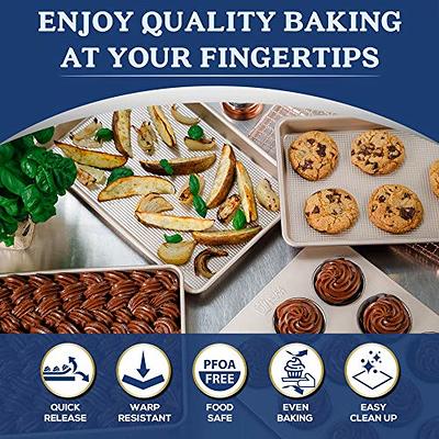 Deep Baking Pan Cookies Sheet Rectangular Jelly Roll Non Stick