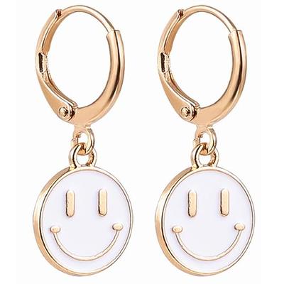 Buy Smiley Emoji Symbol Piercing for Tragus, Lobe, Auricle, Rook, Flat. 14K  Solid Gold Smiley Symbol Earring for Her, Graduation Gift Earring Online in  India - Etsy