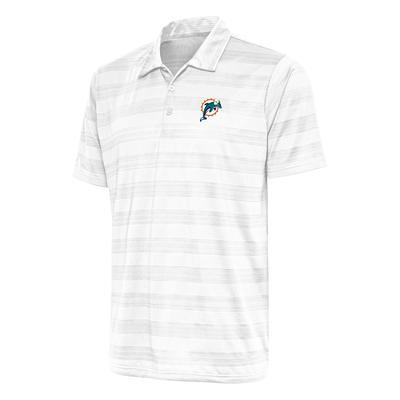 Men's Miami Marlins Antigua White/Black Groove Polo