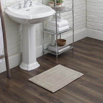 Mohawk Home Boardwalk Bath Cotton Reversible Taupe 2' x 5