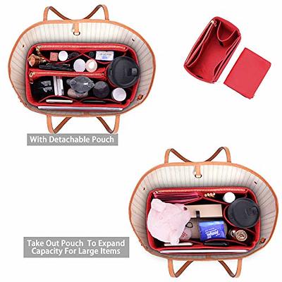 ZTUJO Purse Organizer, Felt Bag Organizer Purse Organizer Insert For  Speedy, Neverfull, Graceful, Neverfull,Tote, Handbag,Shaper (Large, Red) -  Yahoo Shopping