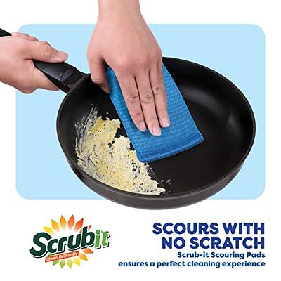 SCRUBIT Multi-Purpose Dish Scrub Sponge, Non Scratch Scouring Pads