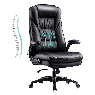 Big & Tall 400lb PU Leather Massage Office Chair-Black