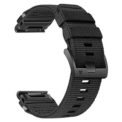 For Garmin Descent G1 / Fenix 7 / 6 Pro / 5 Plus Nylon Watch Band  Adjustable Sport Loop Strap Wristband Replacement Bracelet - Camouflage  Green Wholesale