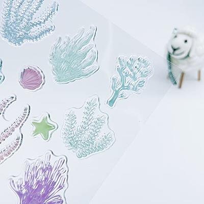 Seaweed Coral Conch Sea Clear Stamps Transparent Silicone Stamp