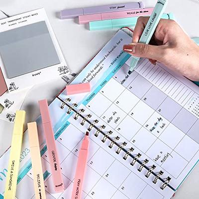  EOOUT 8 Pack Highlighters Pastel Gel Highlighters Aesthetic  Cute Bible Highlighters Assorted Colors and No Bleed Dry Fast Easy to Hold  for Journal Planner Notes School Office : Office Products
