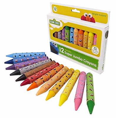  Jar Melo Jumbo Crayons for Toddlers, 12 Colors 99% Unbreakable  Twistable Crayons, Easy to Hold Ultra-Silky Washable Large Big Crayons for  Kids, Safe Christmas Coloring Gifts for Babies and Children 