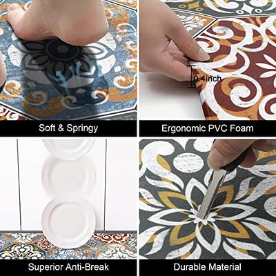 Boho Study Floral Antifatigue Kitchen Mats