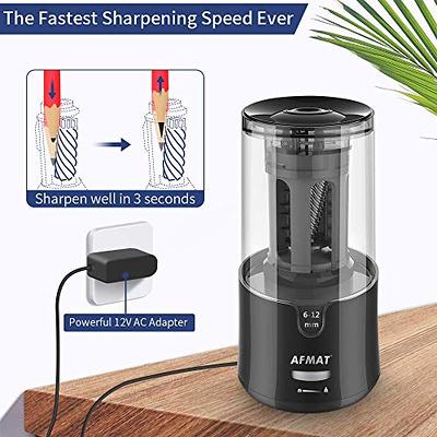 AFMAT Electric Pencil Sharpener, Pencil Sharpener for Colored