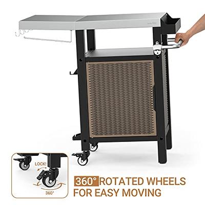 Portable Outdoor Table and Storage Cabinet