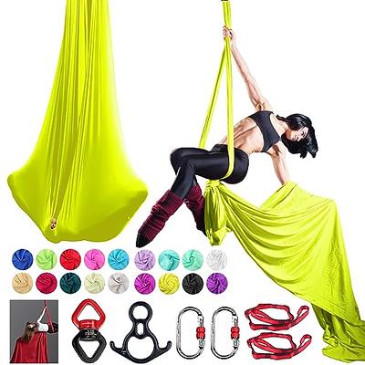 PRIORMAN 5.5 Yards Aerial Silks Aerial Yoga Hammock Kit Yoga Swing