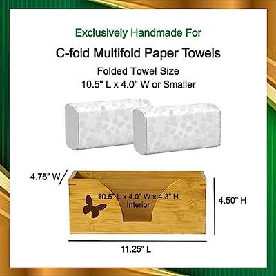 Mind Reader Multifold Paper Towel Dispenser, Paper Towel Holder