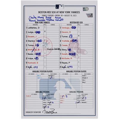 Jonathan Loaisiga New York Yankees Game-Used #43 White Pinstripe Jersey vs.  Boston Red Sox on April 8, 2022