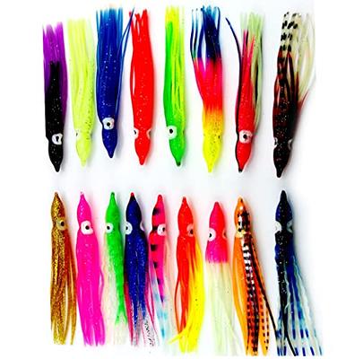 2 Pack of 10 Inch Marlin Lure and trolling Lure Squid Skirts (Includes 2  Skirts)