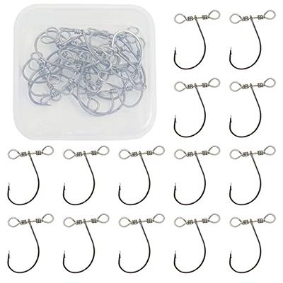 Rikimaru Fishing Ready Texas Rigging Fluorocarbon Fishing Line with Sinker  1/0 Worm Hooks Kits Rolling Swivel Carolina Rig for Bass Perch (Standard+T-Tail-1pack,  15LB-1/0#(Hook)) - Yahoo Shopping