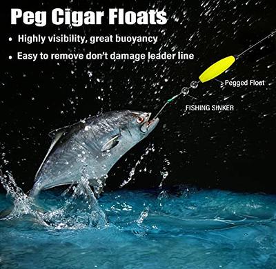 SEAOWL Peg Floats for Catfish Crappie,Foam Cigar Slip Fishing