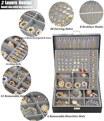 Poyilooo Jewelry Box Organizer, Large Jewelry Boxes for Women, Great Storage  Earring Organizer Display for Necklace Earring Ring Bracelet, Rustic Wood Jewelry  Organizer Box for Girls, Ideal Gift - Yahoo Shopping