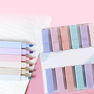 BAYTORY Pastel Highlighters and Colored Ink Pens, Glitter Aesthetic Cute  Highlighter and Pens No Bleed Journaling Stationary School Office Supplies