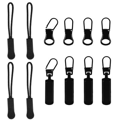 Upgraded Zipper Pull Replacement Metal Zipper Handle Mend Fixer Zipper Tab  Repair for Shoes Luggage Suitcases Bag Jacket (8 PCS)