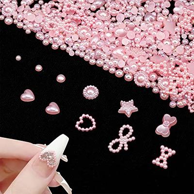 48pcs Nail Crystal AB Rhinestones, Nail Diamonds Glass Metal Gems