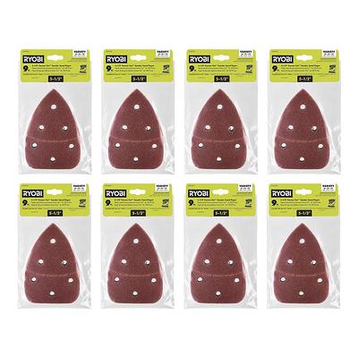 Lotfancy Sanding Sheets 60/80/120/150/220 Grit Sandpaper Assortment - 12 Holes Hook and Loop Mouse Detail Palm Sander Paper, Pack