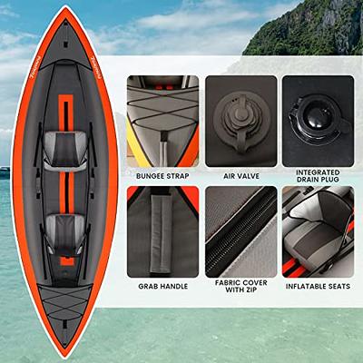 FunWater Inflatable Fishing Kayak 11'X41 Portable Fabric Cover Protection  Complete Accessories with Two High Back Inflatable Seats Suitable for  Families Friends Couples Drifting Fishing Touring - Yahoo Shopping