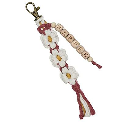 Fuqimanman2020 Cute Daisy Flower Charm Keychain