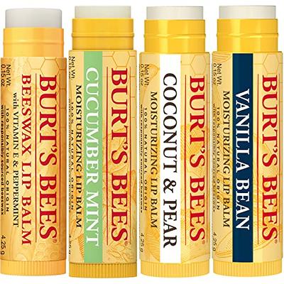 Burt's Bees Beeswax Lip Balm - 4 pack, 0.15 oz tubes