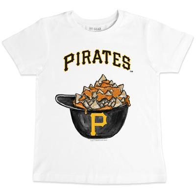 Infant Tiny Turnip White/Black Pittsburgh Pirates Teddy Boy Raglan 3/4 Sleeve T-Shirt