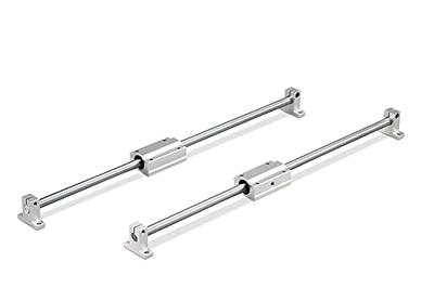 Mssoomm 2Pcs Linear Motion Rod Shaft Slide Guide D 10mm x L 23.62