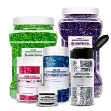 Black Edible Shimmer Flakes 4 Gram Jar | Bakell