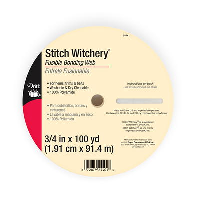 3 Packs Dritz Stitch Witchery Fusible Bonding Web Regular 5/8 x