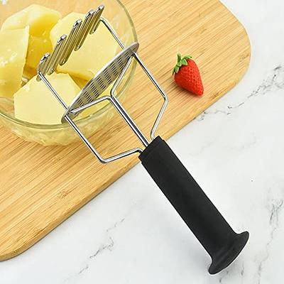 Stainless Steel Pressed Potato Masher Durable Non Slip Handle